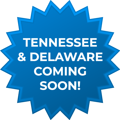 Tennessee and Delaware Coming Soon!